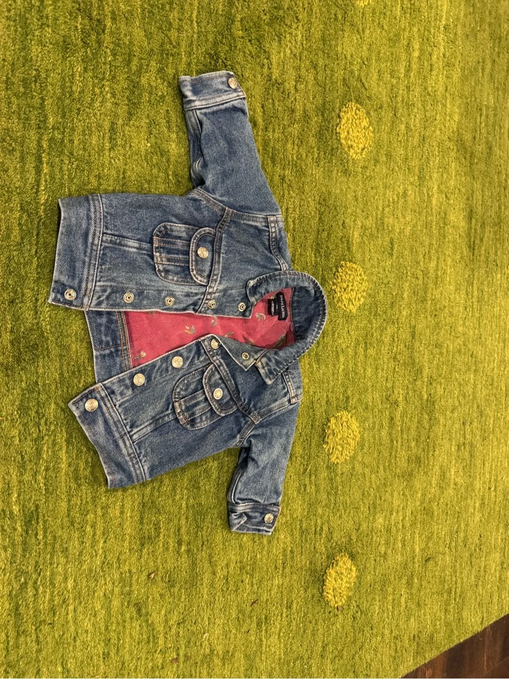 Vintage 1980 Ralph Lauren denim jacket babies 3 months to 12 months rare mallard